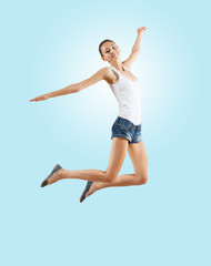 Fototapeta na wymiar Modern style dancer posing