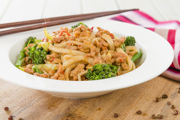 Dan Dan Noodles - Spicy Chinese noodles with minced pork