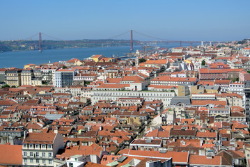 Fototapeta na wymiar View on beautiful Lisbon