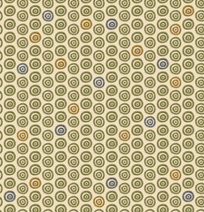 Ethnic natural pattern with circles