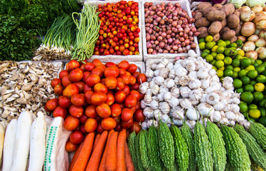 Fresh vegetables market
