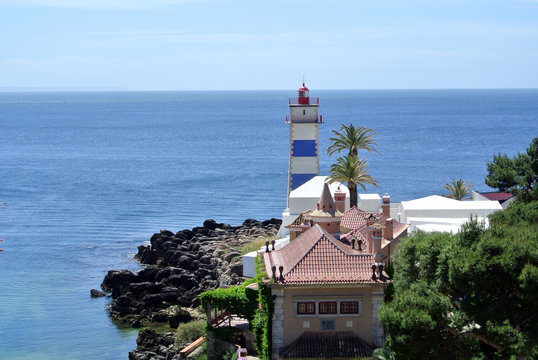 Saint martha's lighthouse, Cascais, Portugal