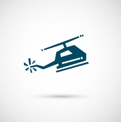 helicopter icon vector