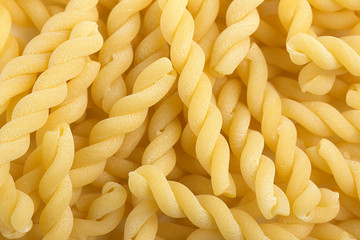 traditional pasta spiral-shaped