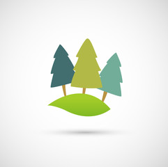 Rolling hill icon vector