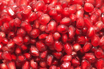 Pomegranate seeds close-up