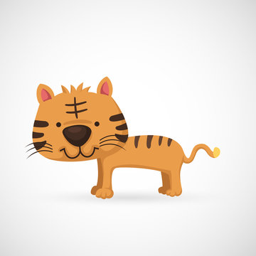 illustration of isolated tiger vector