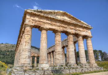 Doric Temple in Segesta, Sicily, Italy