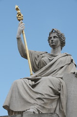 Obraz premium Statute La loi - palais bourbon