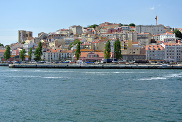 Obraz na płótnie Canvas View on Alfame, Lisbon Portugal