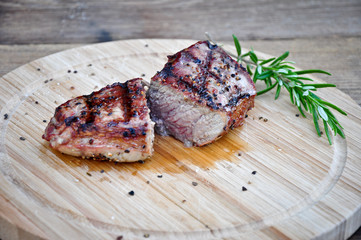 steak gegrillt