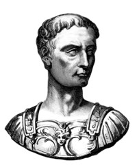 Julius Caesar - Ancient Rome - obrazy, fototapety, plakaty