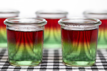 Ampelpudding aus Götterspeise