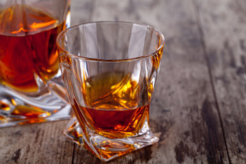 Glass of scotch whiskey