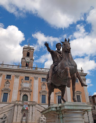 Fototapeta premium Piazza del Campidoglio in Rome.