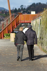 couple en promenade