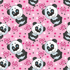 pattern of a panda for girls