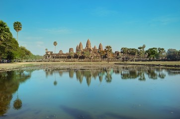 Fototapeta premium Ancient temple Angkor Wat Cambodia
