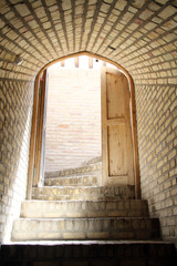 Door and steps