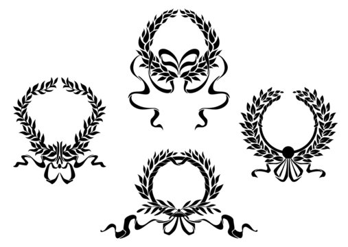 Royal laurel wreaths