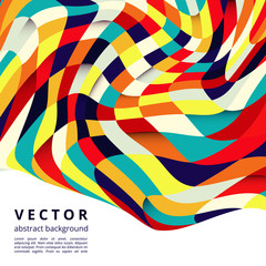 Abstract colorful mosaic square vector design