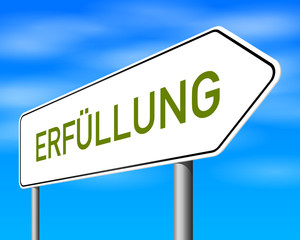 Obraz premium schild r erfüllung I