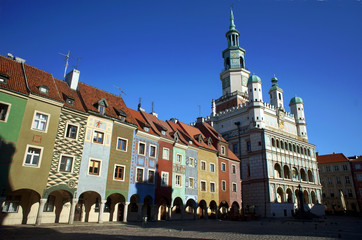 Buildings in Old town, Poznan, Poland