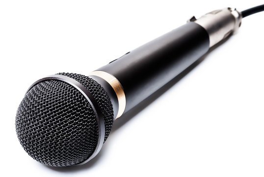 Microphone on a White Background