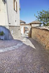 Monferrato old village view color image
