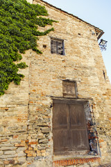 Monferrato old village view color image