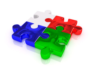 Obraz premium RGB. Puzzle.