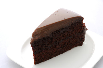 Piece of chocolate cake