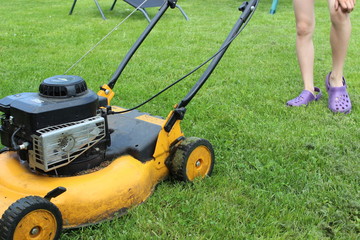 Fototapeta premium lawn mower