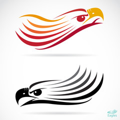 Obraz premium Head of an eagle in the form of the stylized tattoo