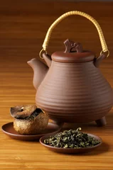 Foto op Aluminium Tea and teapot © Svetlana Lukienko