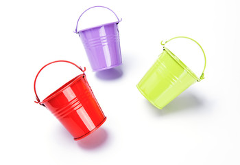 bucket on white background
