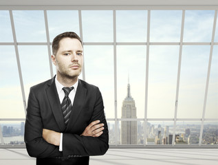 businessman in office
