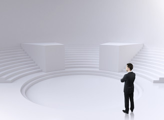 Obraz premium man thinking