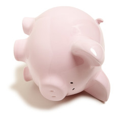 Pink piggy bank