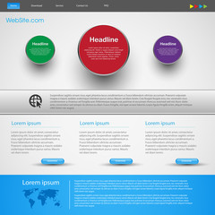 modern creative website template design