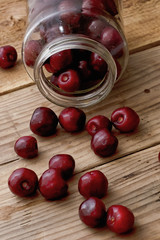 Fresh cherry from a garden
