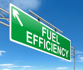 Fuel efficiency concept.