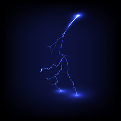 Storm background with flash energy