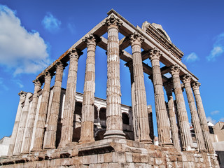 Obraz premium Roman temple in Merida side