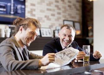 Businessman at restaurant