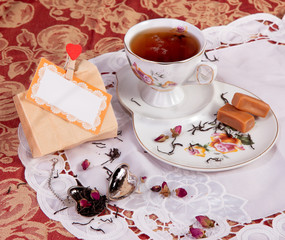 Tea party with  dessert