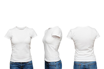 mannequin in blank white t-shirt