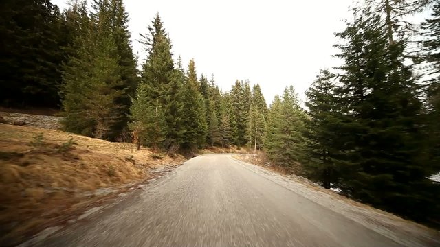 Fahrt auf Bergstra&szlig;e, S&uuml;dtirol, Italien