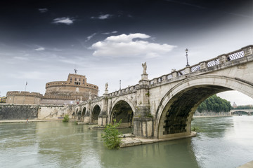 Castel Sant'Angelo and its bridge.