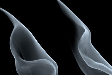 Imaginative smoke shapes on black 1